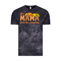Cloud Black this mama loves her pumpkins Vintage Tee - MaliasSmallBusiness