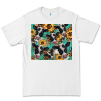 White western leopard sunflower black and white  cow Premium Tee - BarkalooDesign