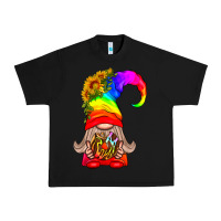 Black LGBTQ+ Pride Gnome With Donut Urban Heavy Tee - BundleAndBundleShop