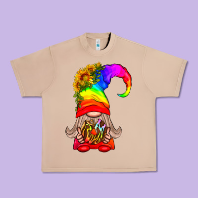 Lgbtq+ Pride Gnome With Donut Urban Heavy Tee Designed By Bundleandbundleshop