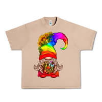 Burro LGBTQ+ Pride Gnome With Donut Urban Heavy Tee - BundleAndBundleShop