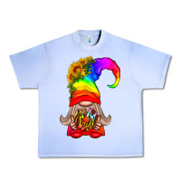 Grape Ice LGBTQ+ Pride Gnome With Donut Urban Heavy Tee - BundleAndBundleShop