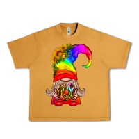 Peanut Butter LGBTQ+ Pride Gnome With Donut Urban Heavy Tee - BundleAndBundleShop