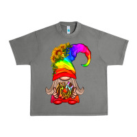 Tornado LGBTQ+ Pride Gnome With Donut Urban Heavy Tee - BundleAndBundleShop