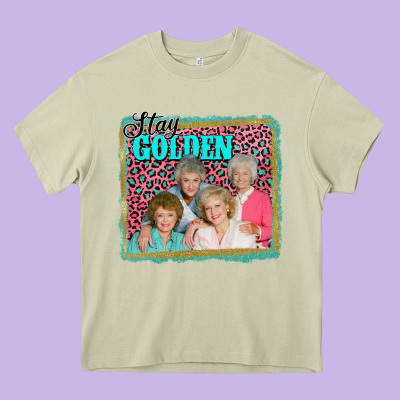 Golden Girls Stay Golden Heavy Core Tee Designed By Adodesignshop