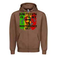 Chestnut juneteenth is my independence day cowgirl Zipper Hoodie - CowGirlArtShop
