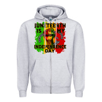 Juneteenth Is My Independence Day Cowgirl Zipper Hoodie | Teevron