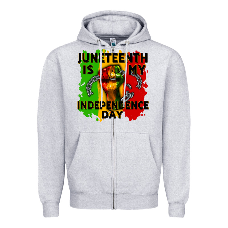 Juneteenth Is My Independence Day Cowgirl Zipper Hoodie by CowGirlArtShop | Teevron