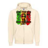 Sandshell juneteenth is my independence day cowgirl Zipper Hoodie - CowGirlArtShop