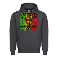 Smoke juneteenth is my independence day cowgirl Zipper Hoodie - CowGirlArtShop