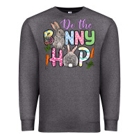 Charcoal Heather Do the bunny hop Easter Premium Sweatshirt - OliviaCreatesArt