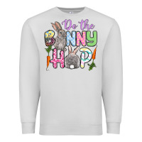 Dove Grey Do the bunny hop Easter Premium Sweatshirt - OliviaCreatesArt