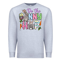 Heather Grey Do the bunny hop Easter Premium Sweatshirt - OliviaCreatesArt