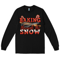 Black baking through the snow christmas Long Sleeve Tee - Jasminsmagicworld