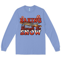Colony Blue baking through the snow christmas Long Sleeve Tee - Jasminsmagicworld