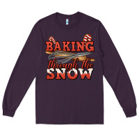 Plum baking through the snow christmas Long Sleeve Tee - Jasminsmagicworld