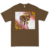Cacao Western Cute Baby Deer Fawn Premium Tee - LillyAllenDesigns