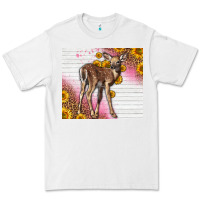White Western Cute Baby Deer Fawn Premium Tee - LillyAllenDesigns