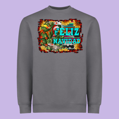 Feliz Navidad Heavyweight Sweatshirt Designed By Ranaportraitstore