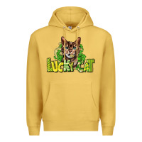 Antique Gold Lucky cat St. Patrick's Premium Hoodie - HowdyJamesFarm
