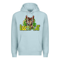 Blue Mist Lucky cat St. Patrick's Premium Hoodie - HowdyJamesFarm