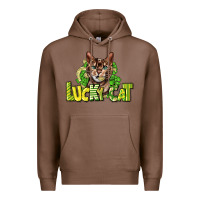 Chestnut Lucky cat St. Patrick's Premium Hoodie - HowdyJamesFarm