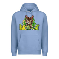 Colony Blue Lucky cat St. Patrick's Premium Hoodie - HowdyJamesFarm