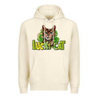 Sandshell Lucky cat St. Patrick's Premium Hoodie - HowdyJamesFarm