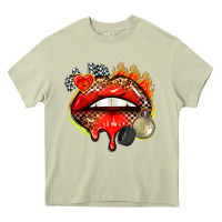 Mossy race lips Heavy Core Tee - AdoDesignShop