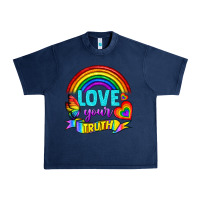 Navy Love Your Truth Urban Heavy Tee - BundleAndBundleShop