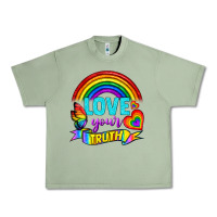 Oil Green Love Your Truth Urban Heavy Tee - BundleAndBundleShop