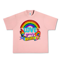 Salmon Love Your Truth Urban Heavy Tee - BundleAndBundleShop