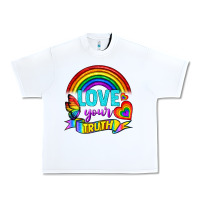 White Love Your Truth Urban Heavy Tee - BundleAndBundleShop
