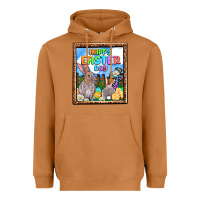 Meerkat Happy Easter Day Heavyweight Hoodie - OliviaCreatesArt