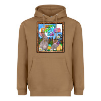 Toasted Coconut Happy Easter Day Heavyweight Hoodie - OliviaCreatesArt