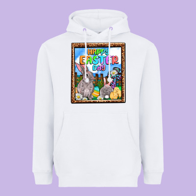 Happy Easter Day Heavyweight Hoodie Designed By Oliviacreatesart