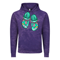 Cloud Purple nurse crocs Vintage Hoodie - MaliasSmallBusiness