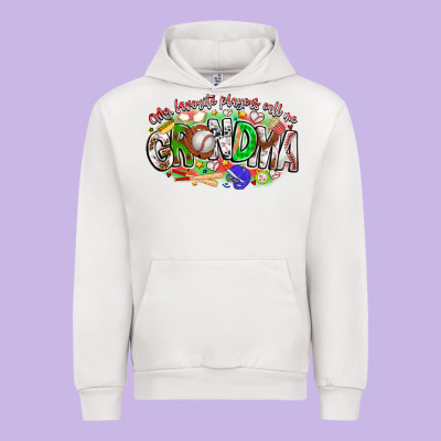 My Favorite Platers Call Me Grandma Baseball Urban Hoodie Designed By Cowhidedigitalart
