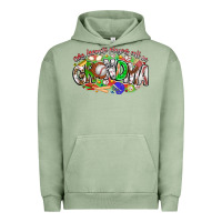Pigment Oil Green my favorite platers call me grandma baseball Urban Hoodie - CowhideDigitalArt