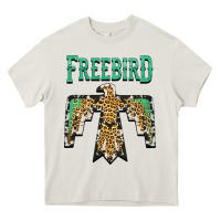 Cream freebird native american Heavy Core Tee - AdoDesignShop