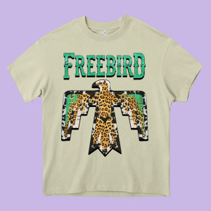 Freebird Native American Heavy Core Tee Designed By Adodesignshop