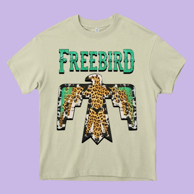 Freebird Native American Heavy Core Tee Designed By Adodesignshop