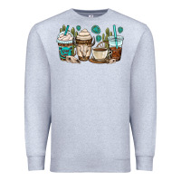 Heather Grey bull skull coffee cups Premium Sweatshirt - OliviaCreatesArt