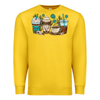 Lemon bull skull coffee cups Premium Sweatshirt - OliviaCreatesArt