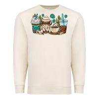 Sandshell bull skull coffee cups Premium Sweatshirt - OliviaCreatesArt