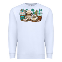 White bull skull coffee cups Premium Sweatshirt - OliviaCreatesArt