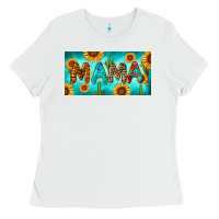 White western mama with sunflowers and cactus Ladies Tee - RanaPortraitStore