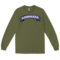 Army Green louisiana Long Sleeve Tee - BarkalooDesign