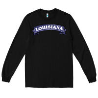 Black louisiana Long Sleeve Tee - BarkalooDesign