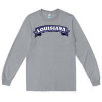 Heather Grey louisiana Long Sleeve Tee - BarkalooDesign